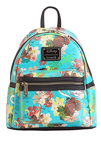 待ち合い室飛球 亜米利加 日本未発売 御徒面子 二人三脚 Loungefly Disney Moana Floral Allover Print Womens Double Strap Shoulder Bag Purse待ち合い室飛球 亜米利加 日本未発売 御徒面子 二人三脚