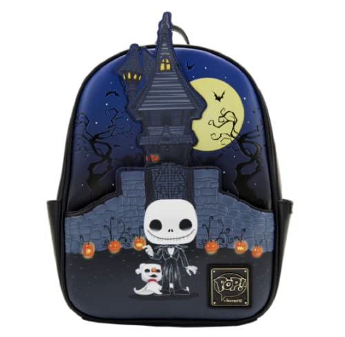 ラウンジフライ アメリカ 日本未発売 バッグ コラボ Loungefly Disney POP Nightmare Before Christmas Jack Skellington House Mini Backpackラウンジフライ アメリカ 日本未発売 バッグ コラボ|angelica