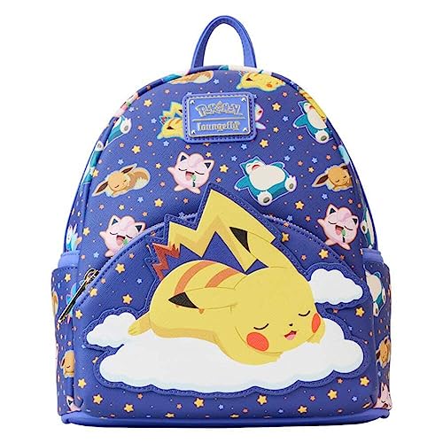 ラウンジフライ アメリカ 日本未発売 バッグ コラボ Loungefly Pokemon Sleeping Pikachu and Friends Mini Backpackラウンジフライ アメリカ 日本未発売 バッグ コラボ|angelica