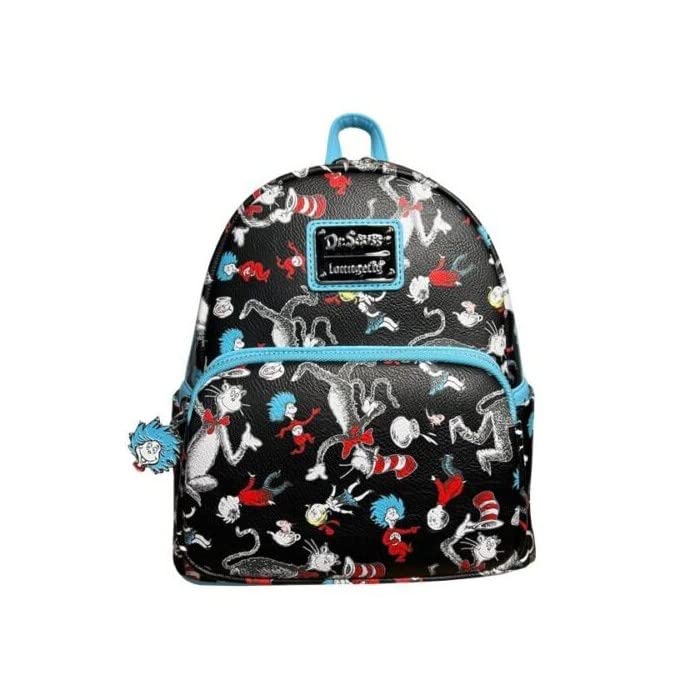 ラウンジフライ アメリカ 日本未発売 バッグ コラボ Loungefly Dr Seuss Cat in the Hat AOP Double Strap Shoulder Bag Purseラウンジフライ アメリカ 日本未発売 バッグ コラボ