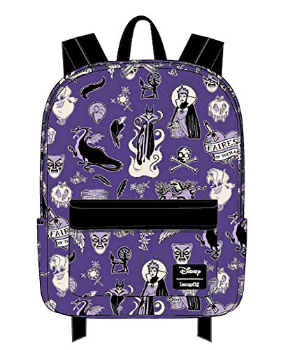 待ち合い室飛球 亜米利加 日本未発売 御徒面子 二人三脚 Loungefly x Disney Villain Icons Allover-Print Nylon Backpack待ち合い室飛球 亜米利加 日本未発売 御徒面子 二人三脚