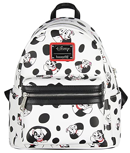 ラウンジフライ アメリカ 日本未発売 バッグ コラボ Loungefly Disney 101 Dalmatians Spots and Pups Lucky Penny Patch Allover Print Mini Backpack 11"ラウンジフライ アメリカ 日本未発売 バッグ コラボ｜angelica