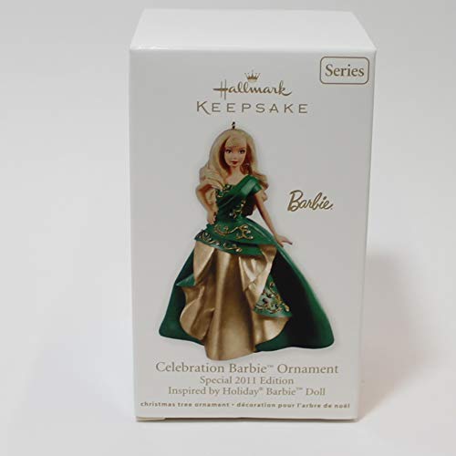 バービー バービー人形 2011 Hallmark #12 in Series CELEBRATION BARBIE Ornament Special 2011 Edition Inspired by Holiday Barbie Dollバービー バービー人形｜angelica