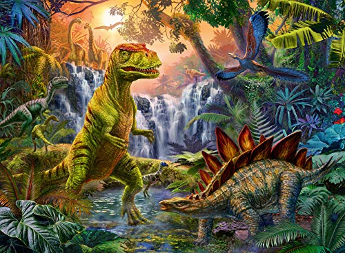 ジグソーパズル 海外製 アメリカ Ravensburger Prehistoric Oasis 100 Piece XXL Jigsaw Puzzle for Kids - 12888 - Every Piece is Unique, Pieces Fit Together Perfectlyジグソーパズル 海外製 アメリカ｜angelica 10,668円