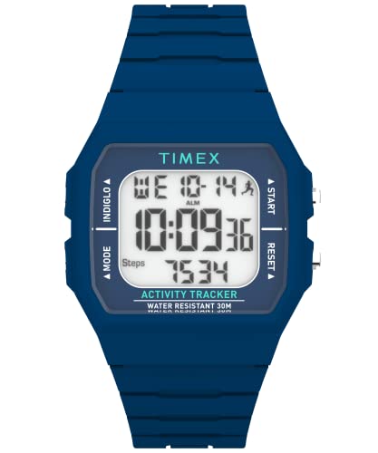 腕時計 タイメックス メンズ Timex Unisex Ironman Triathlon Classic 40mm Watch - Blue Strap Digital Dial Blue Case腕時計 タイメックス メンズ｜angelica