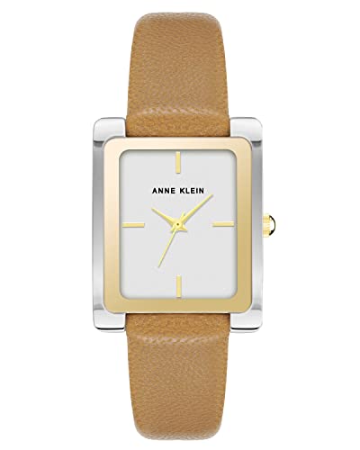 ウオッチ アンクライン レディース Anne Klein Women\u0027s Japanese Quartz Dress Watch with Leather Strap, Brown, 17 (Model: AK/2707TTTN)ウオッチ アンクライン レディース