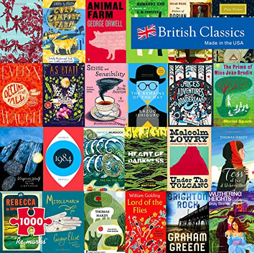 ジグソーパズル 海外製 アメリカ Re-marks British Classics Literary Puzzle, 1000-Piece Jigsaw Puzzle for All Agesジグソーパズル 海外製 アメリカ｜angelica