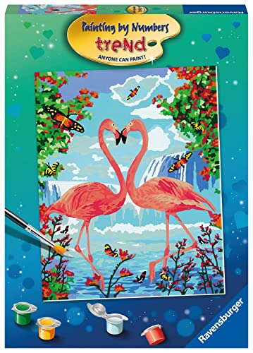ジグソーパズル 海外製 アメリカ Ravensburger Flamingo Love Paint by Numbers Kit for Children - Painting Arts and Crafts for Kids Age 12 Years Upジグソーパズル 海外製 アメリカ｜angelica