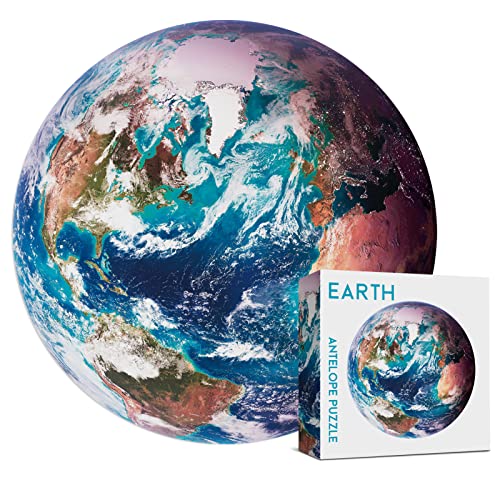 ジグソーパズル 海外製 アメリカ Antelope - 1000 Piece Puzzle for Adults, Space Earth Jigsaw Puzzles 1000 Pieces, Telescope Planet Close-up Round Puzzle, High Resolution, Matte Finish, No Dust Space Puzzleジグソーパズル 海外製 アメリカ｜angelica
