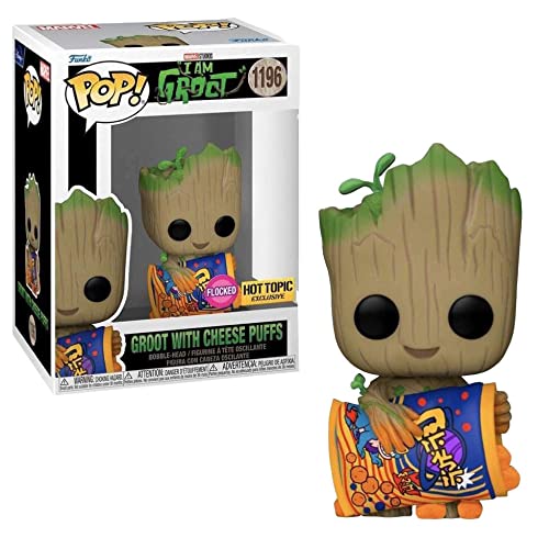 ファンコ FUNKO フィギュア 人形 アメリカ直輸入 Funko POP I Am Groot with Cheese Puffs Flocked Hot Topic Exclusive 1196ファンコ FUNKO フィギュア 人形 アメリカ直輸入｜angelica