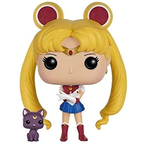 Funko Funko Figure Dolls Imported Directly from America Funko POP Anime: Sailor Moon with Luna Action Figure Funko Figure Dolls Imported Directly from America