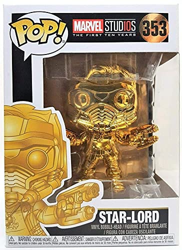 ファンコ FUNKO フィギュア 人形 アメリカ直輸入 Marvel Studios 10 Funko POP! Marvel Star-Lord Exclusive Vinyl Bobble Head #353 [Gold Chrome]ファンコ FUNKO フィギュア 人形 アメリカ直輸入｜angelica