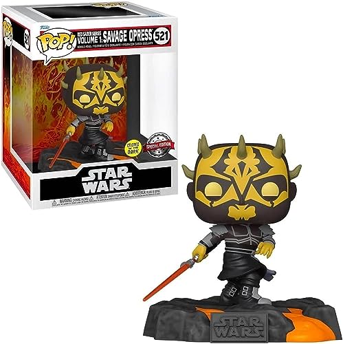 ファンコ FUNKO フィギュア 人形 アメリカ直輸入 Funko Red Saber Volume 1: POP! Star Wars Savage Opress Exclusive Deluxe Vinyl Figure #521 [Glows in the Dark]ファンコ FUNKO フィギュア 人形 アメリカ直輸入｜angelica
