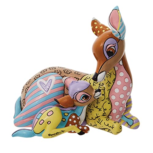 エネスコ Enesco 置物 インテリア 海外モデル アメリカ Enesco Disney by Romero Britto Bambi and Mother Figurine, 5.7 Inch, Multicolorエネスコ Enesco 置物 インテリア 海外モデル アメリカ｜angelica