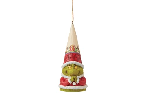 エネスコ Enesco 飾りつけ 室内装飾 外国で模範例 亜米利加 Enesco Dr. Seuss Grinch by Jim Shore Gnome Santa Grinch Hands Folded Hanging Ornament, Resin Hand Crafted Collectible Christmas Figurines Home Decエネスコ Enesco 飾りつけ 室内装飾 外国で模範例 亜米利加
