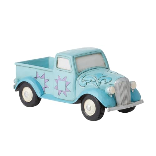 エネスコ Enesco 飾りつけ 室内装飾 外国で模範例 亜米利加 Enesco Jim Shore Heartwood Creek Four Seasons Mini Blue Pickup Truck Figurine 4.7 Inchエネスコ Enesco 飾りつけ 室内装飾 外国で模範例 亜米利加