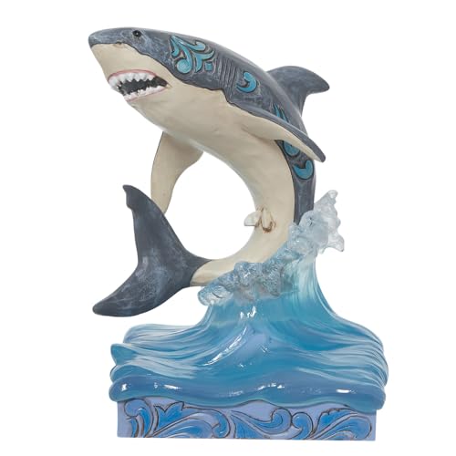 エネスコ Enesco 飾りつけ 室内装飾 外国で模範例 亜米利加 Enesco Jim Shore Animal Planet Great White Shark Figurine, 5.75 Inch, Multicolorエネスコ Enesco 飾りつけ 室内装飾 外国で模範例 亜米利加