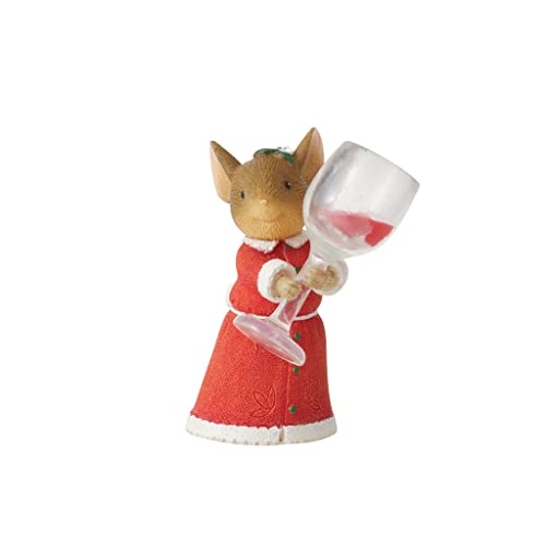 エネスコ Enesco 飾りつけ 室内装飾 外国で模範例 亜米利加 Enesco Tails with Heart Christmas Delivery More Wine Please Miniature Figurine, 2.01 Inch, Multicolorエネスコ Enesco 飾りつけ 室内装飾 外国で模範例 亜米利加