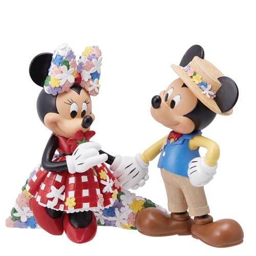 エネスコ Enesco 置物 インテリア 海外モデル アメリカ Enesco Disney Showcase Botanical Mickey and Minnie Mouse Holding Hands Figurine, 6.69 Inch, Multicolorエネスコ Enesco 置物 インテリア 海外モデル アメリカ｜angelica