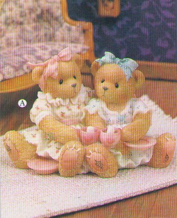 エネスコ Enesco 飾りつけ 室内装飾 外国で模範例 亜米利加 Cherished Teddies Collectible Figurine By Enesco Skylar and Shauna Hot Cocoaエネスコ Enesco 飾りつけ 室内装飾 外国で模範例 亜米利加