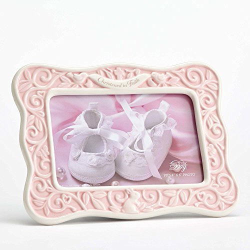 エネスコ Enesco 飾りつけ 室内装飾 外国で模範例 亜米利加 Enesco This is The Day by Gregg Gift Christening, 6.13\", Pinkエネスコ Enesco 飾りつけ 室内装飾 外国で模範例 亜米利加"