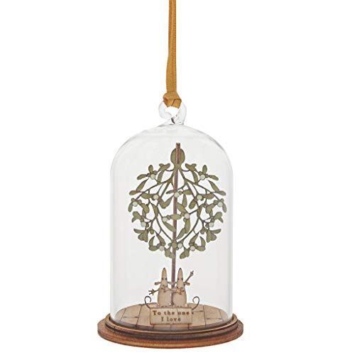 エネスコ Enesco 飾りつけ 室内装飾 外国で模範例 亜米利加 Department 56 Kloche the Spirit of Christmas to the One I Love Dome Glass Hanging Ornament, 2.5 Inch, Multicolorエネスコ Enesco 飾りつけ 室内装飾 外国で模範例 亜米利加