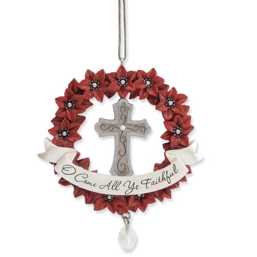 エネスコ Enesco 飾り付け 室内装飾 外国で模範例 亜米利加 Enesco Legacy of Love Cross/Faithful Ornament, 3-1/2-Inchエネスコ Enesco 飾り付け 室内装飾 外国で模範例 亜米利加 インテリア小物・置物-その他-インテリア・寝具・収納
