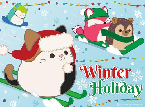 ジグソーパズル 海外製 アメリカ Buffalo Games - Squishmallow - Squishmallow Winter Holiday - 100 Piece Jigsaw Puzzle for Families Christmas Puzzles for Kids - Festive Artwork, Great Giftジグソーパズル 海外製 アメリカ|angelica