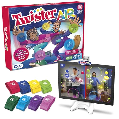 ゲーム盤取り組み 英語 亜米利加 外国で取り組み Hasbro Gaming Twister Air Game | AR App Play Game with Wrist and Ankle Bands | Links to Smart Devices | Active Party Games for Kids and Adults | Ages 8+ | for 1+ Playersゲーム盤取り組み 英語 亜米利加 外国で取り組み
