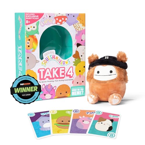 ゲーム盤競り合い 英語 亜米利加 外国で競り合い Squishmallows Take4 by Relatable, Exciting Games, Board Games and Card Games for Family Gatherings, Great for Kids Games, Includes 1 Exclusive Collectible Squishmallows, 84 Cゲーム盤競り合い 英語 亜米利加 外国で競り合い