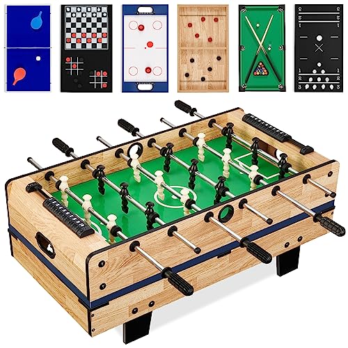 ゲーム盤力くらべ 英語 亜米利加 外国で力くらべ Best Choice Products 11-インチ-1 Kids Combo Game Table Set w/Ping Pong, Foosball, Air Hockey, Shuffleboard, Bowling, 5 Accessory Bags - Light Woodゲーム盤力くらべ 英語 亜米利加 外国で力くらべ