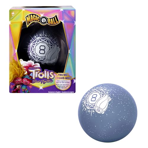 ボードゲーム 英語 アメリカ 海外ゲーム Mattel Games Magic 8 Ball DreamWorks Trolls Band Together Novelty Game, Sparkling Fortune-Telling Toy for Family & Game Nightsボードゲーム 英語 アメリカ 海外ゲーム｜angelica