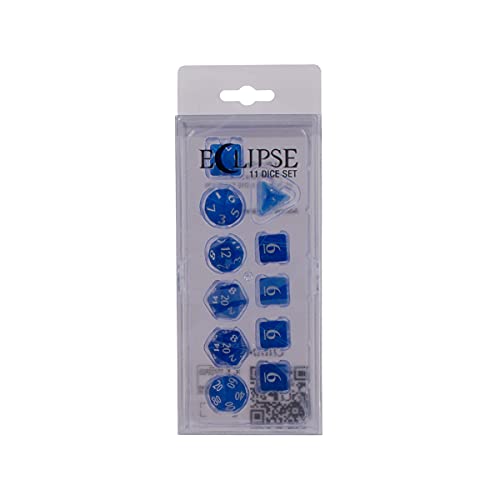 ゲーム盤競り合い 英語 亜米利加 外国で競り合い Ultra PRO - Eclipse 11 Dice Set (Pacific Blue) - Great Dice Set for All Kinds of Card Games and Board Games Such 無水亜ヒ酸, DND, MTG, and RPG - UP Your Game with Ultra PROゲーム盤競り合い 英語 亜米利加 外国で競り合い