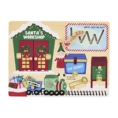ゲーム盤競り合い 英語 亜米利加 外国で競り合い Mud Pie Kids Christmas Busy Board, Santa Workshop, 8 3/4\" x 11 3/4\""ゲーム盤競り合い 英語 亜米利加 外国で競り合い"