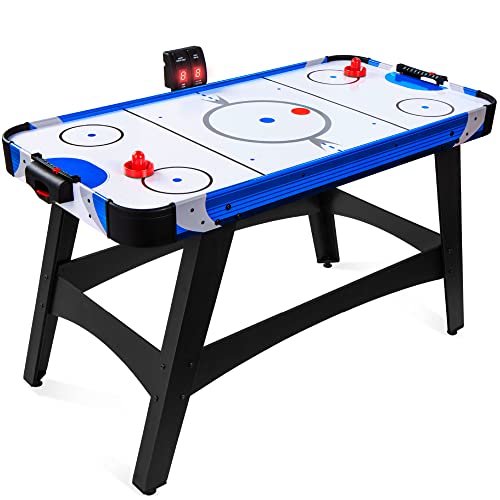 ゲーム盤力くらべ 英語 亜米利加 外国で力くらべ Best Choice Products 58インチ Mid-Size Arcade Style Air Hockey Table for Game Room, Home, Office w/ 2 Pucks, 2 Pushers, Digital LED Score Board, Powerful 12V Motor, Carrying Bagゲーム盤力くらべ 英語 亜米利加 外国で力くらべ