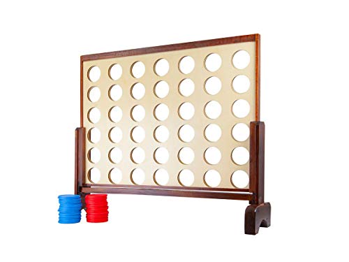 ゲーム盤力くらべ 英語 亜米利加 外国で力くらべ Monoprice Giant Four-インチ-a-Row - for Tailgating, Bbqs, Camping, Outdoor Events, and Much More - Pure Outdoor Collection, Wood, 34 x 26 x 4.25 inchesゲーム盤力くらべ 英語 亜米利加 外国で力くらべ