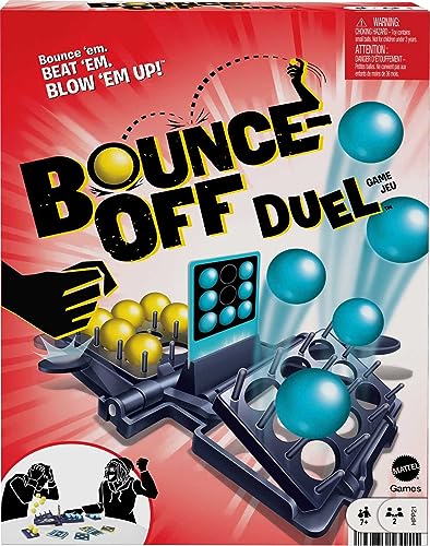 ゲーム盤競り合い 英語 亜米利加 外国で競り合い Mattel Games Bounce-Off Duel 2-Player Game for Kids, Teens, Families \u0026 Adults, Slam the Paddles \u0026 Balls Pop Out with Challenge Cardsゲーム盤競り合い 英語 亜米利加 外国で競り合い