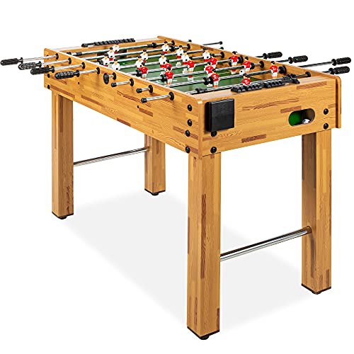 ゲーム盤力くらべ 英語 亜米利加 外国で力くらべ Best Choice Products 48インチ Foosball Table for Kids and Adults, Game Room Arcade Soccer Game Table w/ 2 Balls, 2 Cup Holders, Ergonomic Handles, Chrome Finished Metal Bars - Liゲーム盤力くらべ 英語 亜米利加 外国で力くらべ