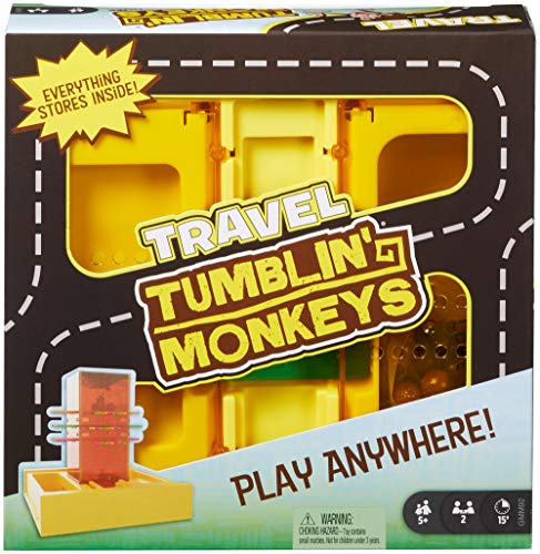 ゲーム盤競り合い 英語 亜米利加 外国で競り合い Mattel Games ?Travel Tumblin\u0027 Monkeys, Portable Kids Game with Built-インチ Storage for 5 Year Olds and Up, Multicolorゲーム盤競り合い 英語 亜米利加 外国で競り合い