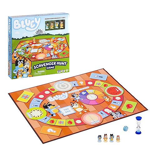 ゲーム盤競り合い 英語 亜米利加 外国で競り合い Bluey Scavenger Hunt Board Game, Cooperative Play with 4 Exclusive Mini-Figures, Learning Toys for 5+ Year Old, Fun Toy Token Collecting Gameゲーム盤競り合い 英語 亜米利加 外国で競り合い