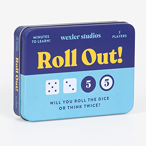 ボードゲーム 英語 アメリカ 海外ゲーム Galison Roll Out! Game ? Fun, Easy to Play Dice Game for Kids, Ideal for 2 Players, Ages 6+ ? Convenient Storage Tin and Instructions Included, Great Travel Activity for ボードゲーム 英語 アメリカ 海外ゲーム｜angelica