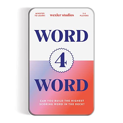 ボードゲーム 英語 アメリカ 海外ゲーム Galison Wexler Studios Word 4 Word ? Fun Spelling Card Game for Adults and Kids Perfect for Travel and Family Game Night, 2-4 Playersボードゲーム 英語 アメリカ 海外ゲーム｜angelica
