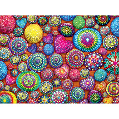 ジグソーパズル 海外製 アメリカ RoseArt - Kodak Premium Cork - Mandala Stones - 1000 Piece Jigsaw Puzzle for Adultsジグソーパズル 海外製 アメリカ|angelica