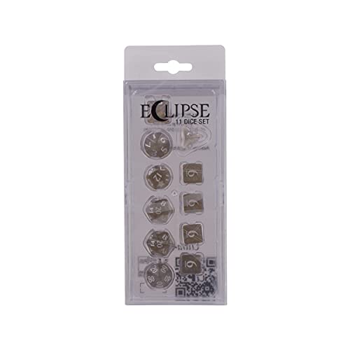 ゲーム盤競り合い 英語 亜米利加 外国で競り合い Ultra PRO - Eclipse 11 W?rfelset (Smoke Grey) - Gro?artiges W?rfelset f?r alle Arten von Karten- und Brettspielen wie, DND, MTG und RPG - UP Your Game With Ultra PROゲーム盤競り合い 英語 亜米利加 外国で競り合い