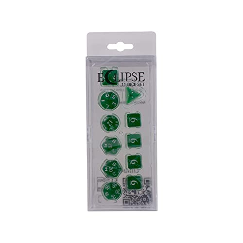 ゲーム盤競り合い 英語 亜米利加 外国で競り合い Ultra PRO - Eclipse 11 Dice Set (Forest Green) - Great Dice Set for All Kinds of Card Games and Board Games Such 無水亜ヒ酸, DND, MTG, and RPG - UP Your Game with Ultra PROゲーム盤競り合い 英語 亜米利加 外国で競り合い