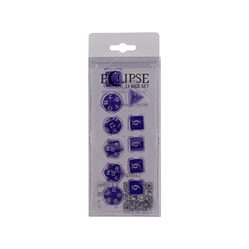 ゲーム盤競り合い 英語 亜米利加 外国で競り合い Ultra PRO - Eclipse 11 Dice Set (Royal Purple) - Great Dice Set for All Kinds of Card Games and Board Games Such 無水亜ヒ酸, DND, MTG, and RPG - UP Your Game with Ultra PROゲーム盤競り合い 英語 亜米利加 外国で競り合い