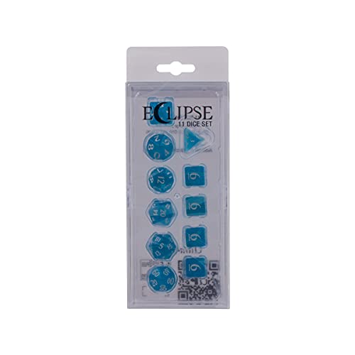ゲーム盤競り合い 英語 亜米利加 外国で競り合い Ultra PRO - Eclipse 11 Dice Set (Sky Blue) - Great Dice Set for All Kinds of Card Games and Board Games Such 無水亜ヒ酸, DND, MTG, and RPG - UP Your Game with Ultra PROゲーム盤競り合い 英語 亜米利加 外国で競り合い