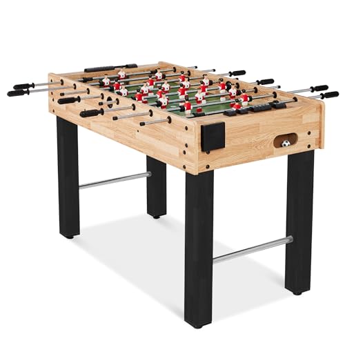ゲーム盤力くらべ 英語 亜米利加 外国で力くらべ Best Choice Products 48インチ Foosball Table for Kids and Adults, Game Room Arcade Soccer Game Table w/ 2 Balls, 2 Cup Holders, Ergonomic Handles, Chrome Finished Metal Bars - ナトリウムゲーム盤力くらべ 英語 亜米利加 外国で力くらべ