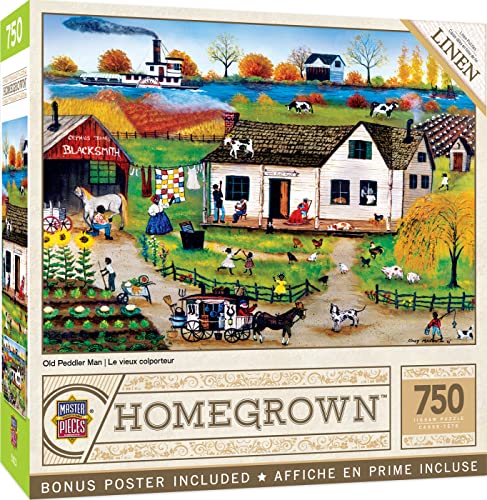 ジグソーパズル 海外製 アメリカ MasterPieces 750 Piece Jigsaw Puzzle for Adults, Family, Or Youth - Old Peddler Man - 18"x24"ジグソーパズル 海外製 アメリカ|angelica