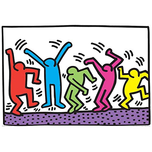 ジグソーパズル 海外製 アメリカ EuroGraphics Dancing by Keith Haring 100-Piece Puzzleジグソーパズル 海外製 アメリカ｜angelica